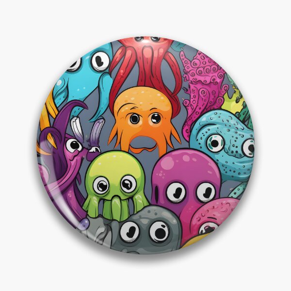 Item preview, Colourful octopus seamless pattern designed and sold by ArtByNRJ.