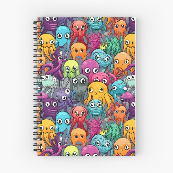 Item preview, Colourful octopus seamless pattern designed and sold by ArtByNRJ.