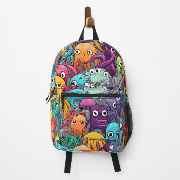 Item preview, Colourful octopus seamless pattern designed and sold by ArtByNRJ.