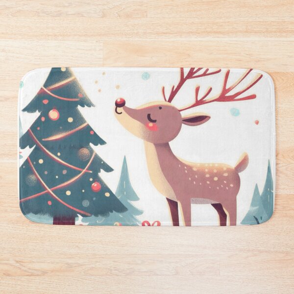 Item preview, Happy Reindeer Admiring Their Christmas Tree  designed and sold by Star-Fragment.