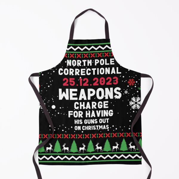 Item preview, North Pole Correctional Weaponds Charge His Guns Out On Christmas designed and sold by Zikozaki.