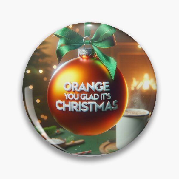 Item preview, Naranja Te alegras de que sea Navidad Baubel designed and sold by HarlemHustle.
