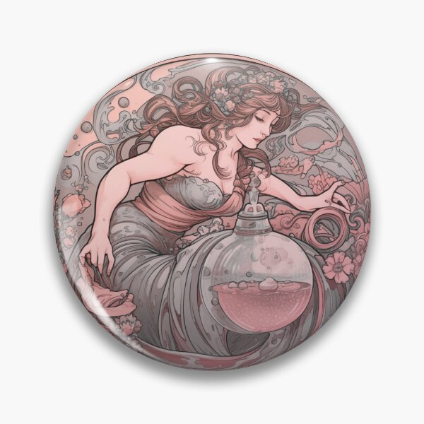 Item preview, Aquarius Zodiac- Horescope/SunSign Theme on white bg designed and sold by CosmicNook1.