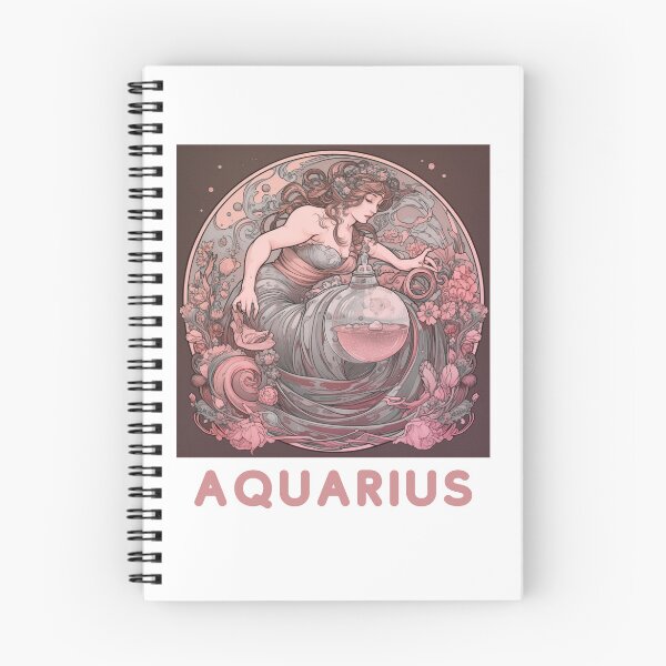 Item preview, Aquarius Zodiac- Horescope/SunSign Theme on white bg designed and sold by CosmicNook1.