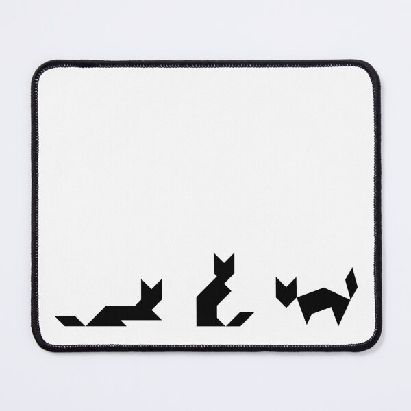 Item preview, Black Geometric Cats designed and sold by coffeeandwalnut.