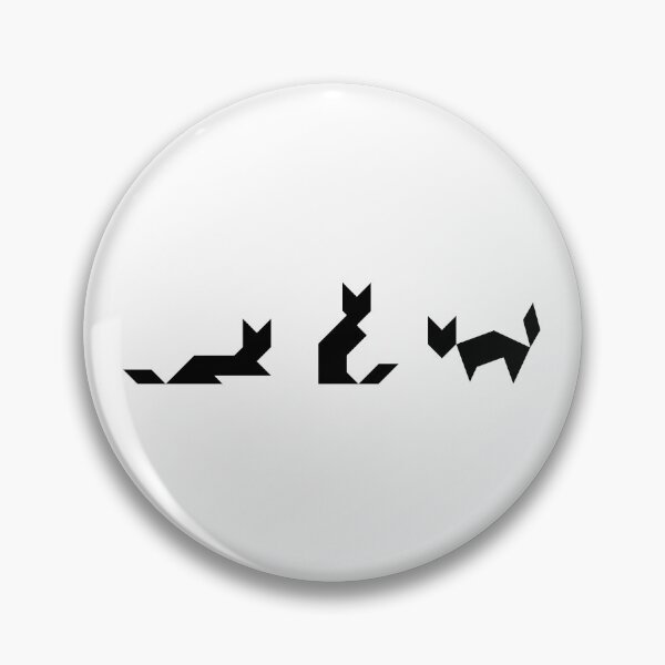Item preview, Black Geometric Cats designed and sold by coffeeandwalnut.