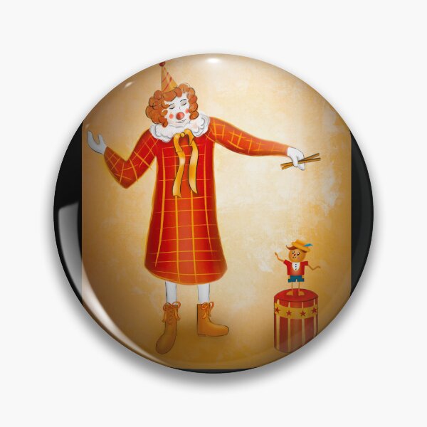 Item preview, Clown and Puppet Art by Adela Hurtado designed and sold by Adela Hurtado.