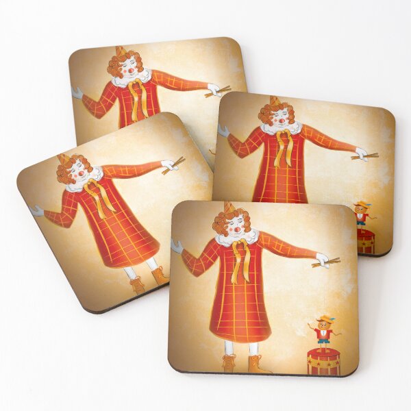 Item preview, Clown and Puppet Art by Adela Hurtado designed and sold by Adela Hurtado.