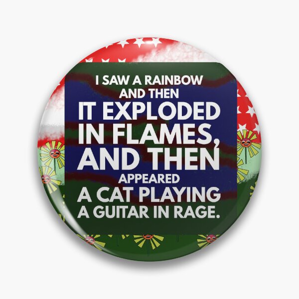 Item preview, cat playing guitar in rage designed and sold by Storiesforyou.