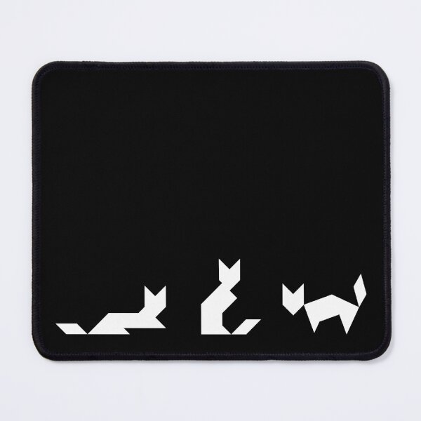 Item preview, White Geometric Cats designed and sold by coffeeandwalnut.