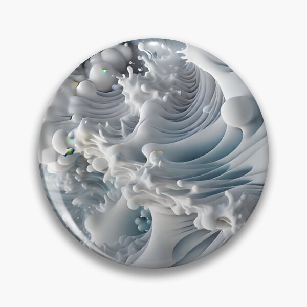 Item preview, Fluid 3D - liquid optical illusion, sea foam. designed and sold by My-fake-places.