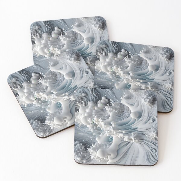Item preview, Fluid 3D - liquid optical illusion, sea foam. designed and sold by My-fake-places.