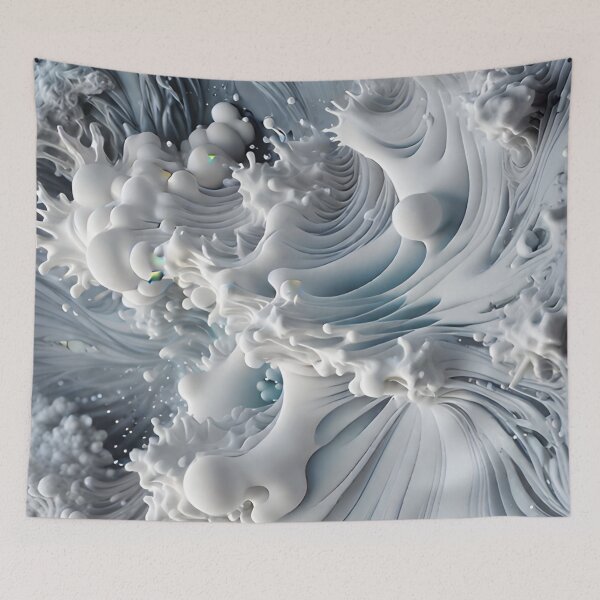 Item preview, Fluid 3D - liquid optical illusion, sea foam. designed and sold by My-fake-places.