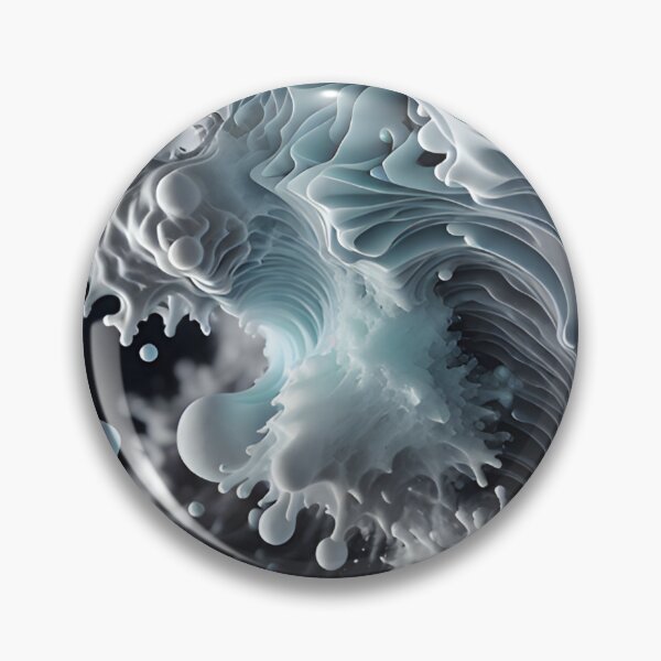 Item preview, Fluid 3D - liquid optical illusion, sea foam. designed and sold by My-fake-places.