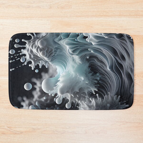 Item preview, Fluid 3D - liquid optical illusion, sea foam. designed and sold by My-fake-places.