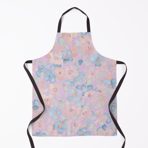 Item preview, Blues and pinks floral. Lilac background designed and sold by MoisOneOffs.
