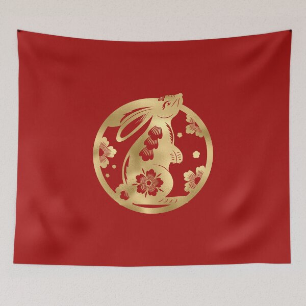 Item preview, 2023 - Year of the Rabbit | Happy Chinese New Year | Lunar New Year | Gold Metallic designed and sold by StarryHeavens.