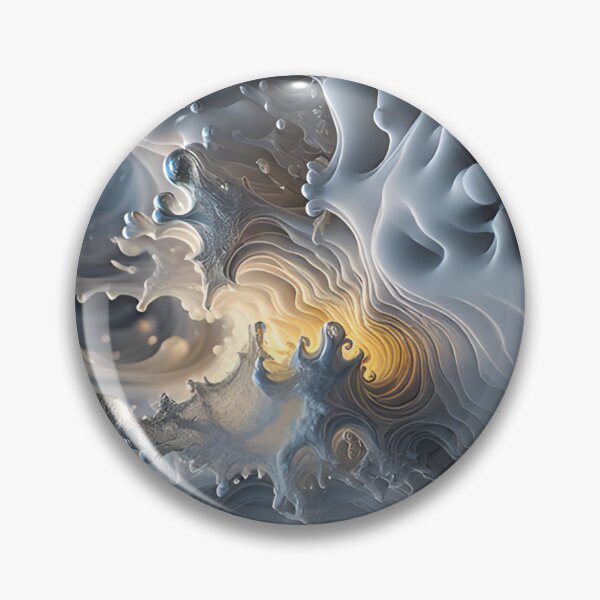 Item preview, Fluid 3D - liquid optical illusion, sea foam. designed and sold by My-fake-places.