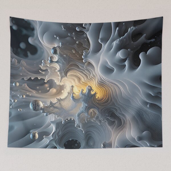 Item preview, Fluid 3D - liquid optical illusion, sea foam. designed and sold by My-fake-places.