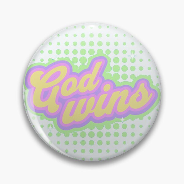 Item preview, God Wins - Faith Based Phrase (Pink) designed and sold by That-Good-News.