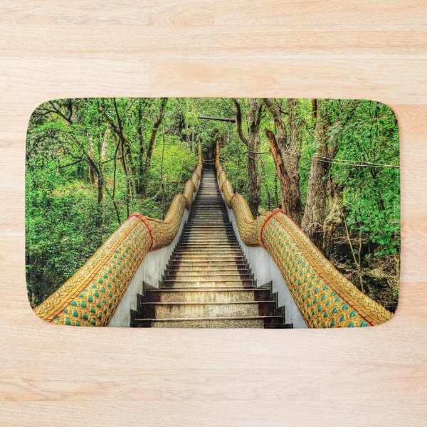 Item preview, Temple Dragon Steps Thailand designed and sold by AJEvans.