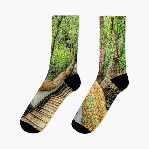 Item preview, Temple Dragon Steps Thailand designed and sold by AJEvans.