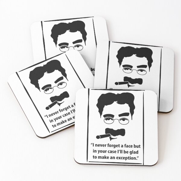 Item preview, Groucho Marx- Never Forget a Face Quote designed and sold by hortenciaing.