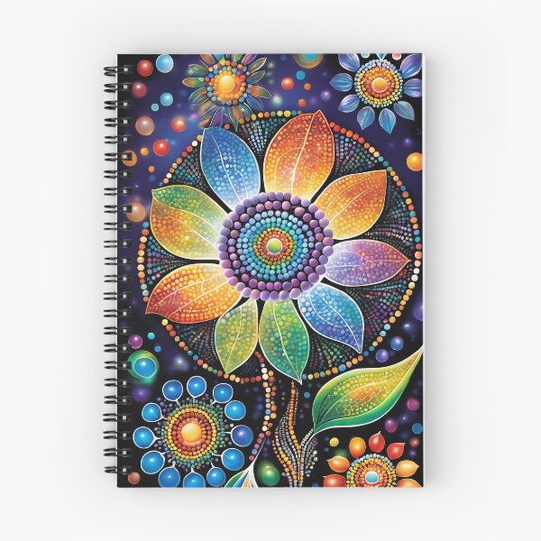 Item preview, Vibrant Dot Flower designed and sold by RestingLioness.