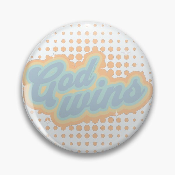 Item preview, God Wins - Faith Based Phrase (Blue) designed and sold by That-Good-News.