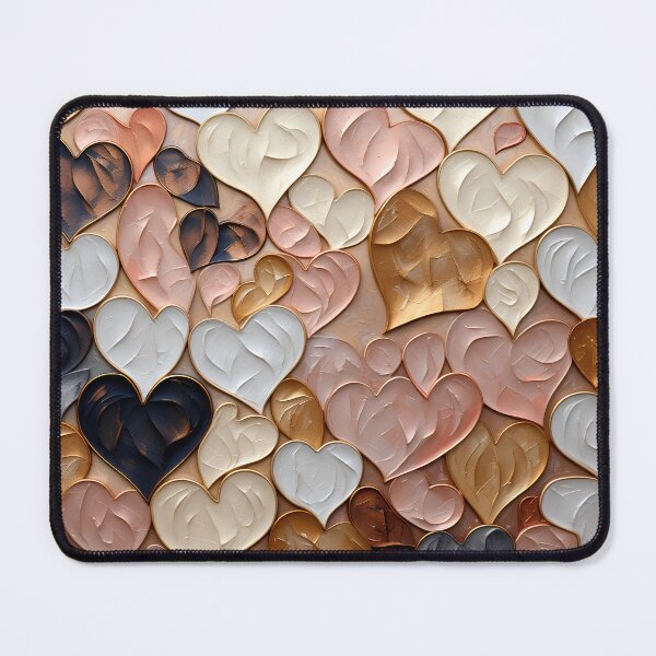 Item preview, Metallic heart abstract design print designed and sold by dcrc.