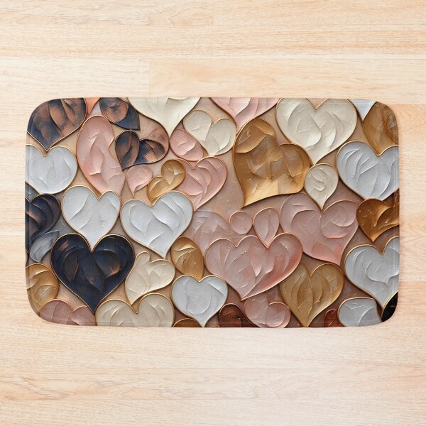 Item preview, Metallic heart abstract design print designed and sold by dcrc.