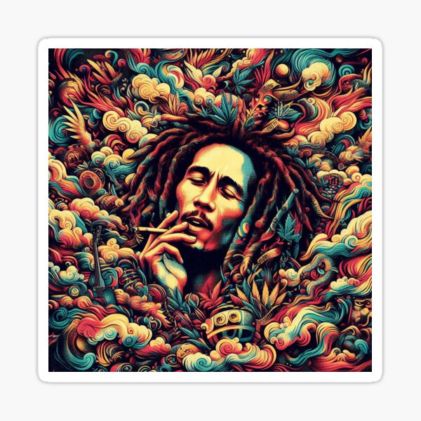 Poster Bob Marley - Tricolour Smoke | Wall Art, Gifts & Merchandise 