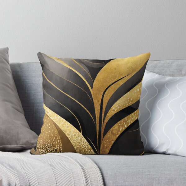 Item preview, Black and Gold Abstract designed and sold by ElaineFogelArt.