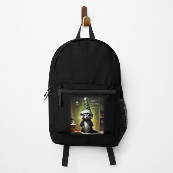Item preview, MERRY CHRISTMAS, skunk santa claus, CrisMor-Art designed and sold by CrisMor-Art.