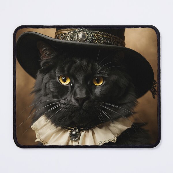 Item preview, Black cat, Cat in the hat, dark fantasy, dark art designed and sold by MattCollinsShop.
