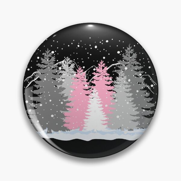 Item preview, Subtle Demigirl Pride Flag Christmas Tree Forest Winter Theme  designed and sold by ontrendshirts.