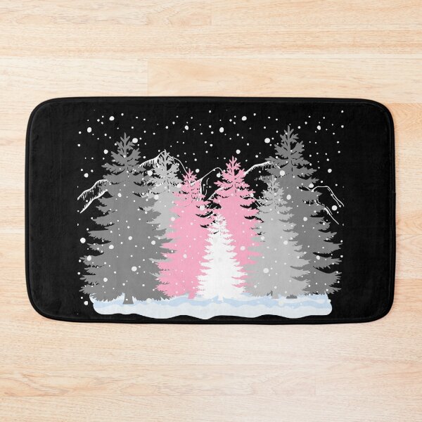 Item preview, Subtle Demigirl Pride Flag Christmas Tree Forest Winter Theme  designed and sold by ontrendshirts.