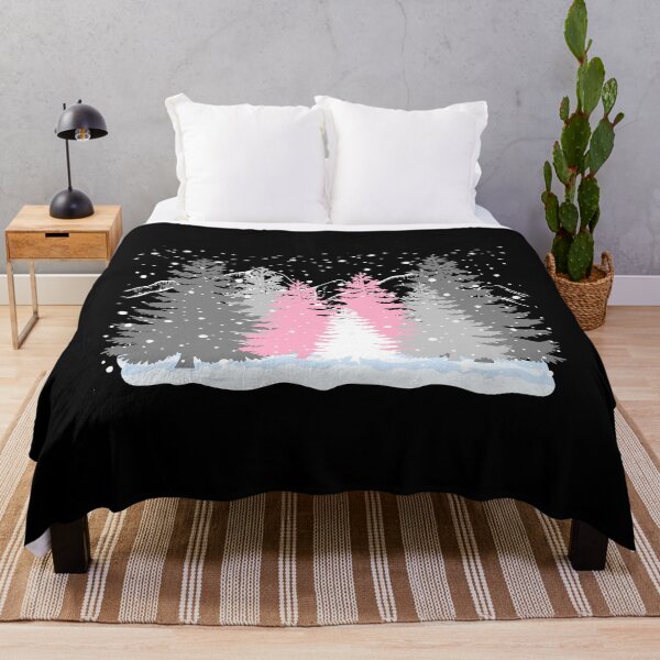 Item preview, Subtle Demigirl Pride Flag Christmas Tree Forest Winter Theme  designed and sold by ontrendshirts.