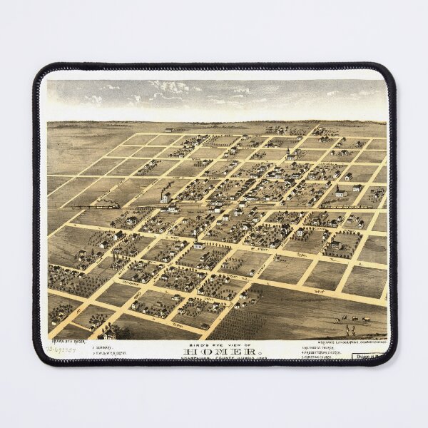 Item preview, Homer, Illinois (1869) designed and sold by allhistory.