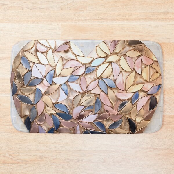 Item preview, metallic heart abstract design print designed and sold by dcrc.