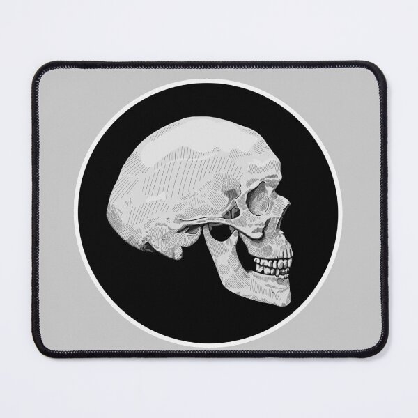 Item preview, Skull, Black and White designed and sold by MaxToonArt.