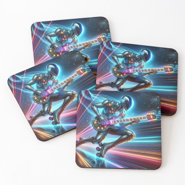 Item preview, Sci-Fi Guitarist Print designed and sold by Limetreestudios.