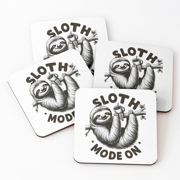 Item preview, Caffeinated Sloth: Brew Leisure Mode Tee designed and sold by BeautBoldBasic.