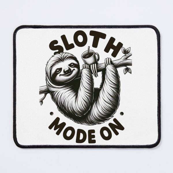 Item preview, Caffeinated Sloth: Brew Leisure Mode Tee designed and sold by BeautBoldBasic.