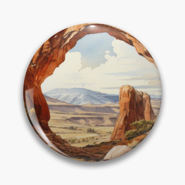 Item preview, Utah Nature watercolor, vintage, grunge style designed and sold by Kaurisdigital.