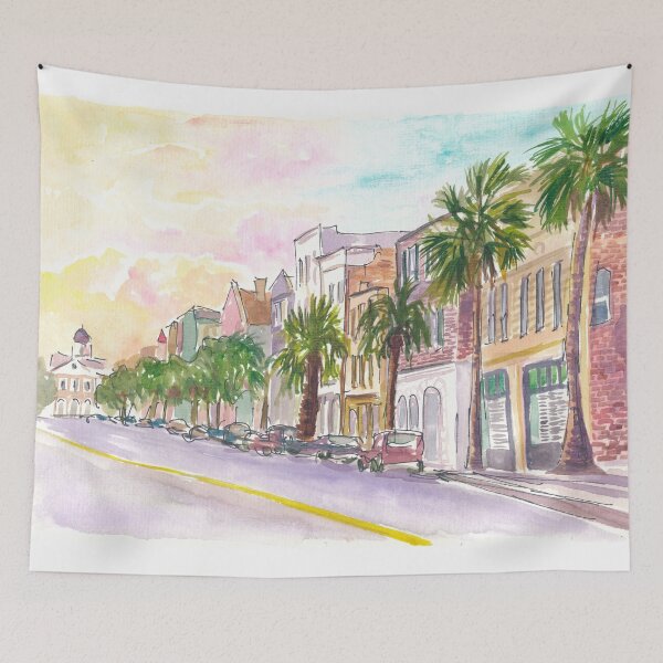 Item preview, Early Morning Vibes in Broad Street Charleston South Carolina  designed and sold by artshop77.