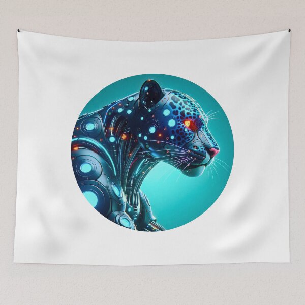 Item preview, Jungle Circuit - Cyber Jaguar designed and sold by MrAI-Store.