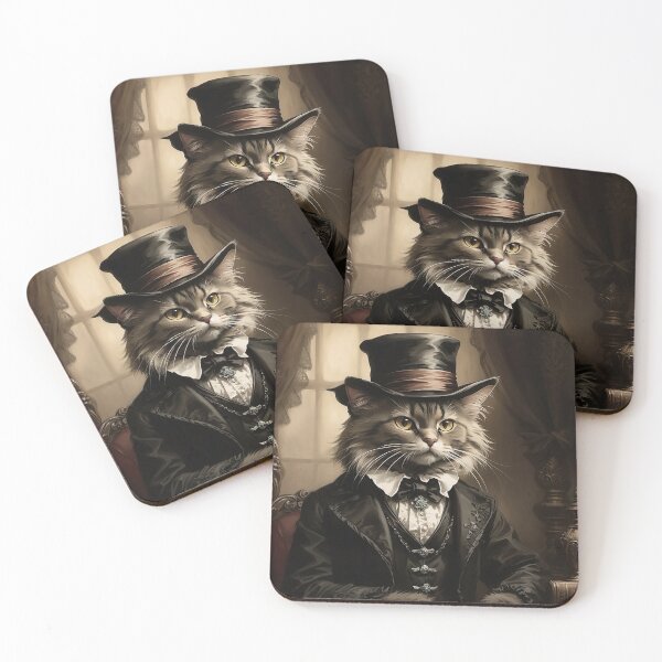 Item preview, Black cat, Cat in the hat, dark fantasy, dark art designed and sold by MattCollinsShop.
