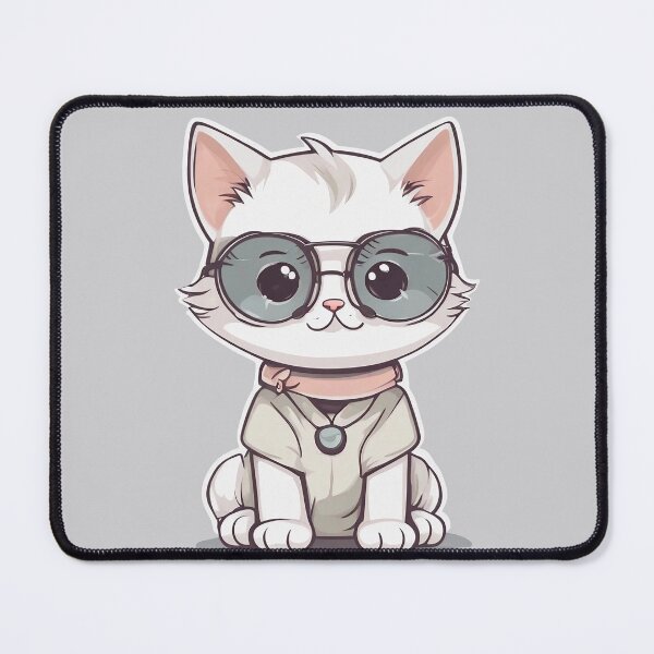 Item preview, Cool Cute Cat wearing Glasses designed and sold by DesignDrifts.