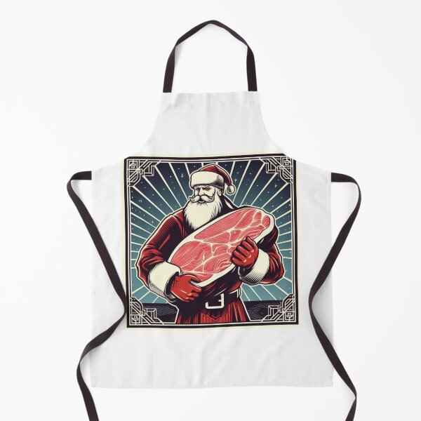 Item preview, Santa's Secret Cravings: The Meat-Loving Santa designed and sold by HeadTurningArt.